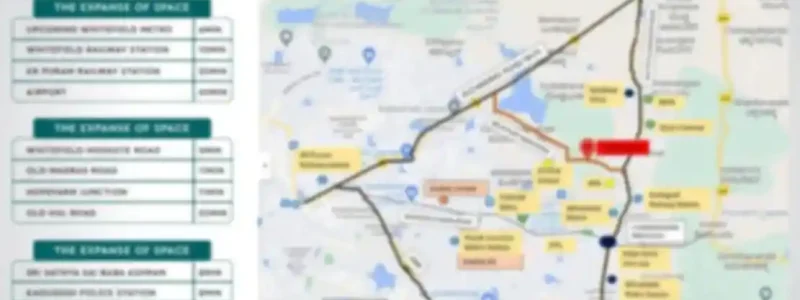 Sobha One World Apartment Location map with landmarks by Sobha Limited located at Sarakariguttahalli, Hoskote, Bangalore Karnataka